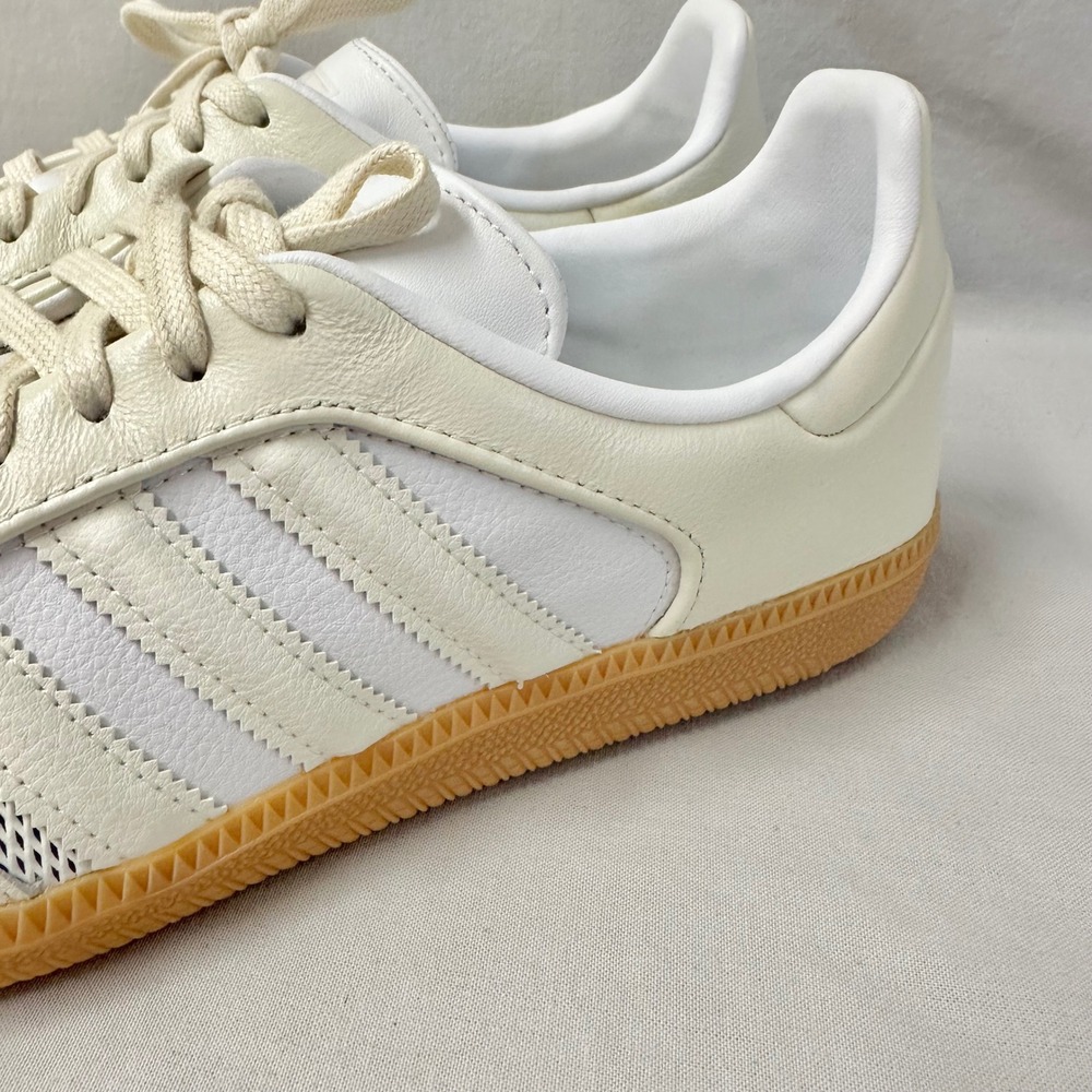 Adidas Samba OG Wonder White Mesh Leather Sneakers‎ JI2064 Womens 8.5 Mens 7 Gum - Picture 7 of 16